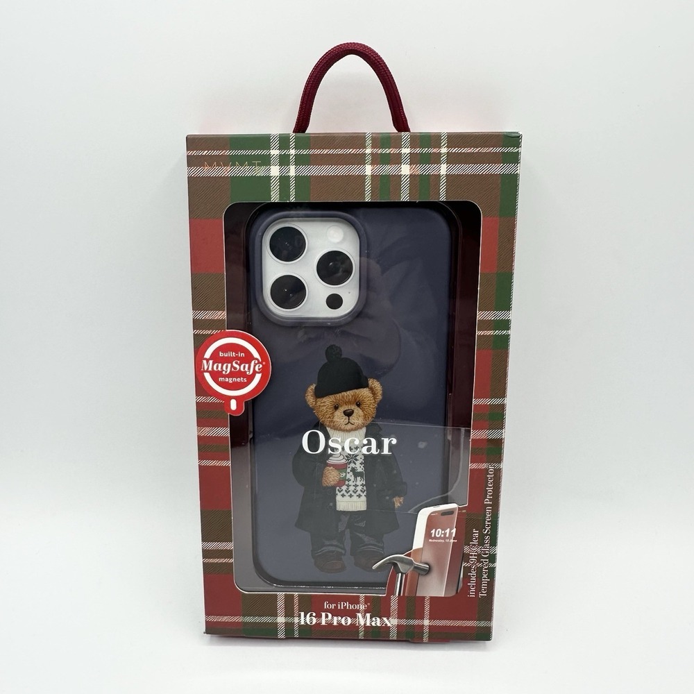 MVMT iPhone 16 Pro Max Oscar Bear RL Sweater Starbucks Coffee Cup Phone Case